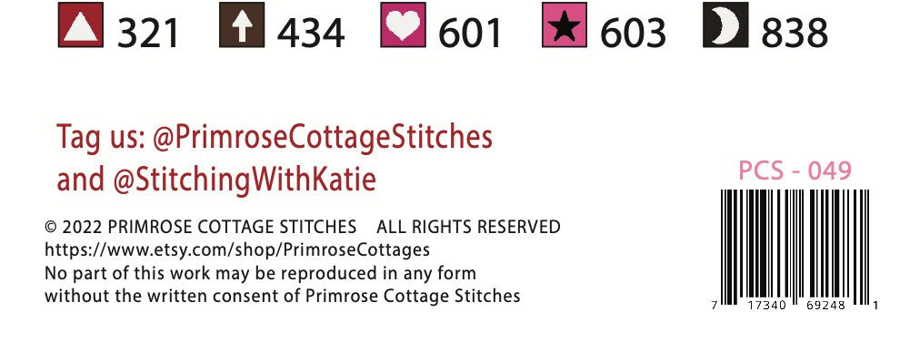 Primrose Cottage Stitches Love Birds PCS-049