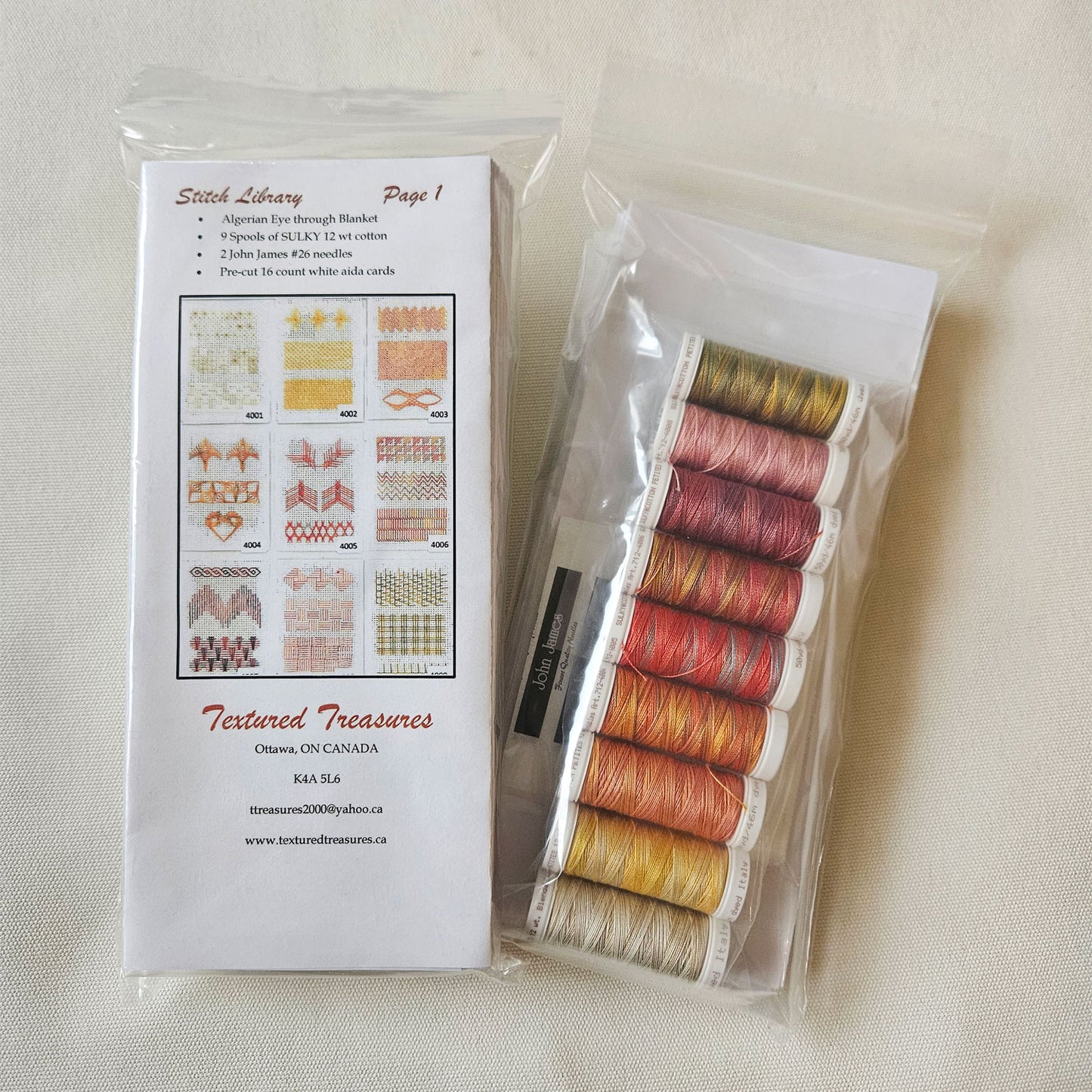 Textured Treasures  Stitch Library