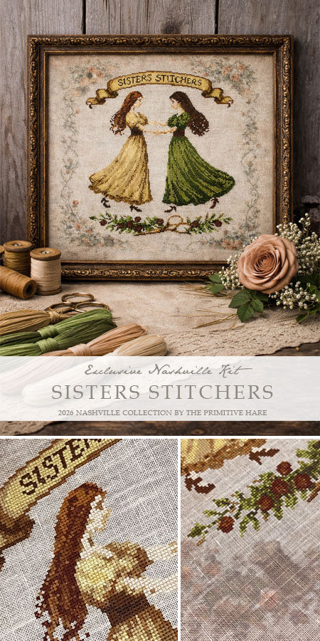 The Primitive Hare Sisters Stitchers *Exclusive Nashville Kit*