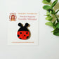 Remember November, Inc - Ladybug Needle Minder, Wooden Magnetic Needle Minder