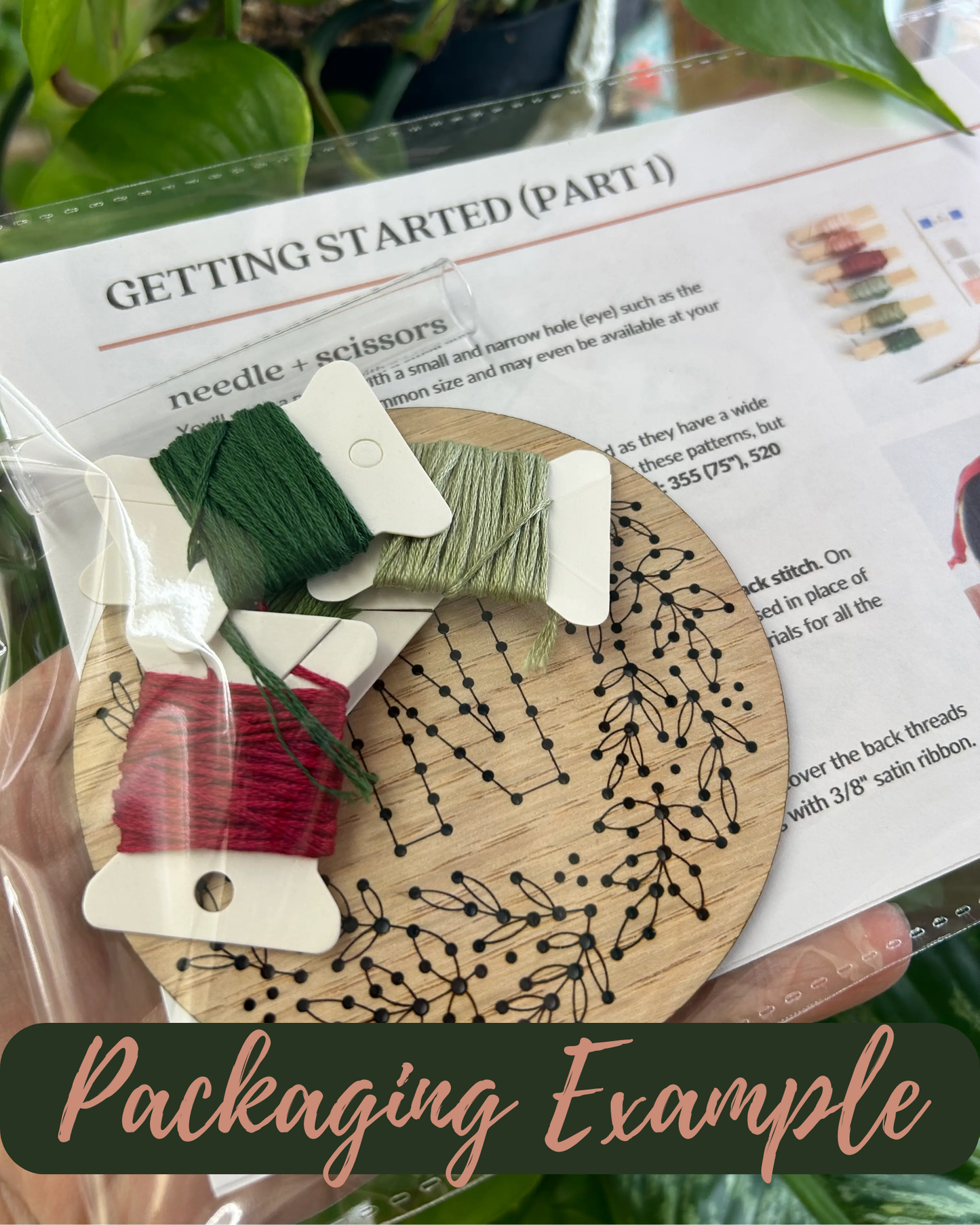 The HNB House - Christmas Tree Ornament Embroidery DIY Kit