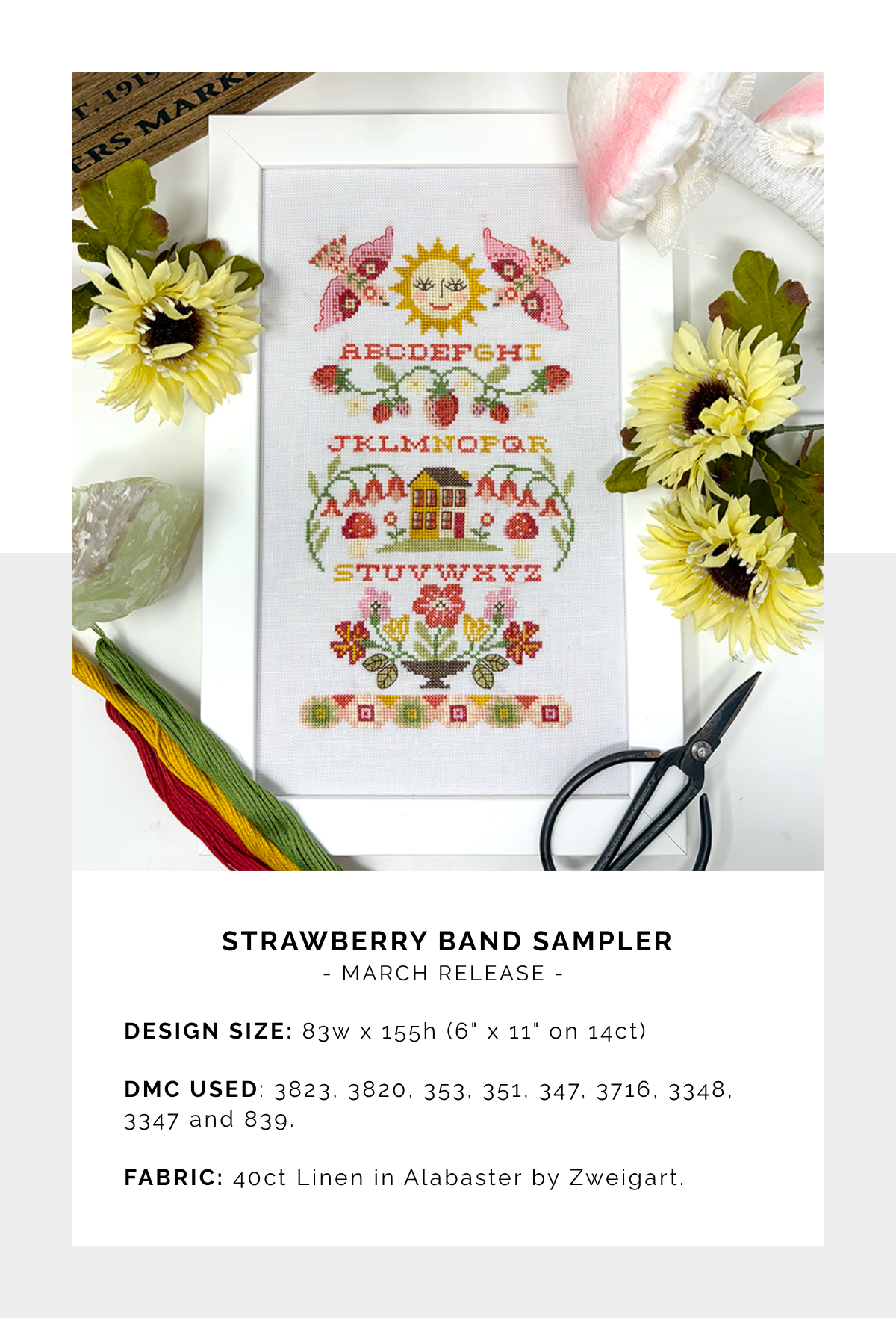 Tiny Modernist Strawberry Band Sampler