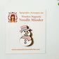 Remember November, Inc - Snowman Needle Minder, Wooden Magnetic, Christmas
