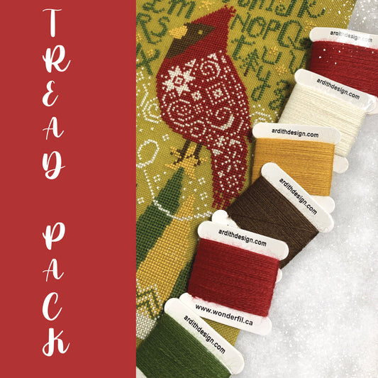 Ellana Winter Cardinal Thread Pack