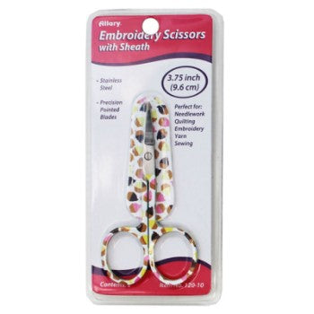 Embroidery Scissors with Leather Sheath