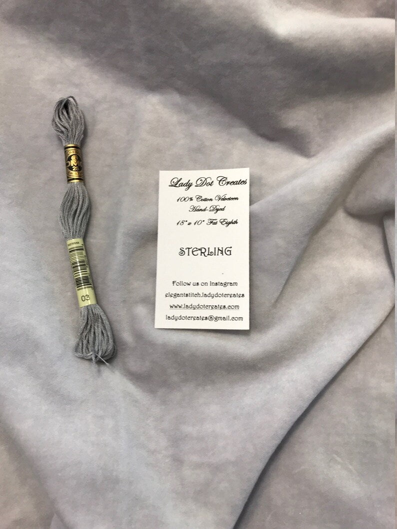 Lady Dot Velvet Finishing Fabric